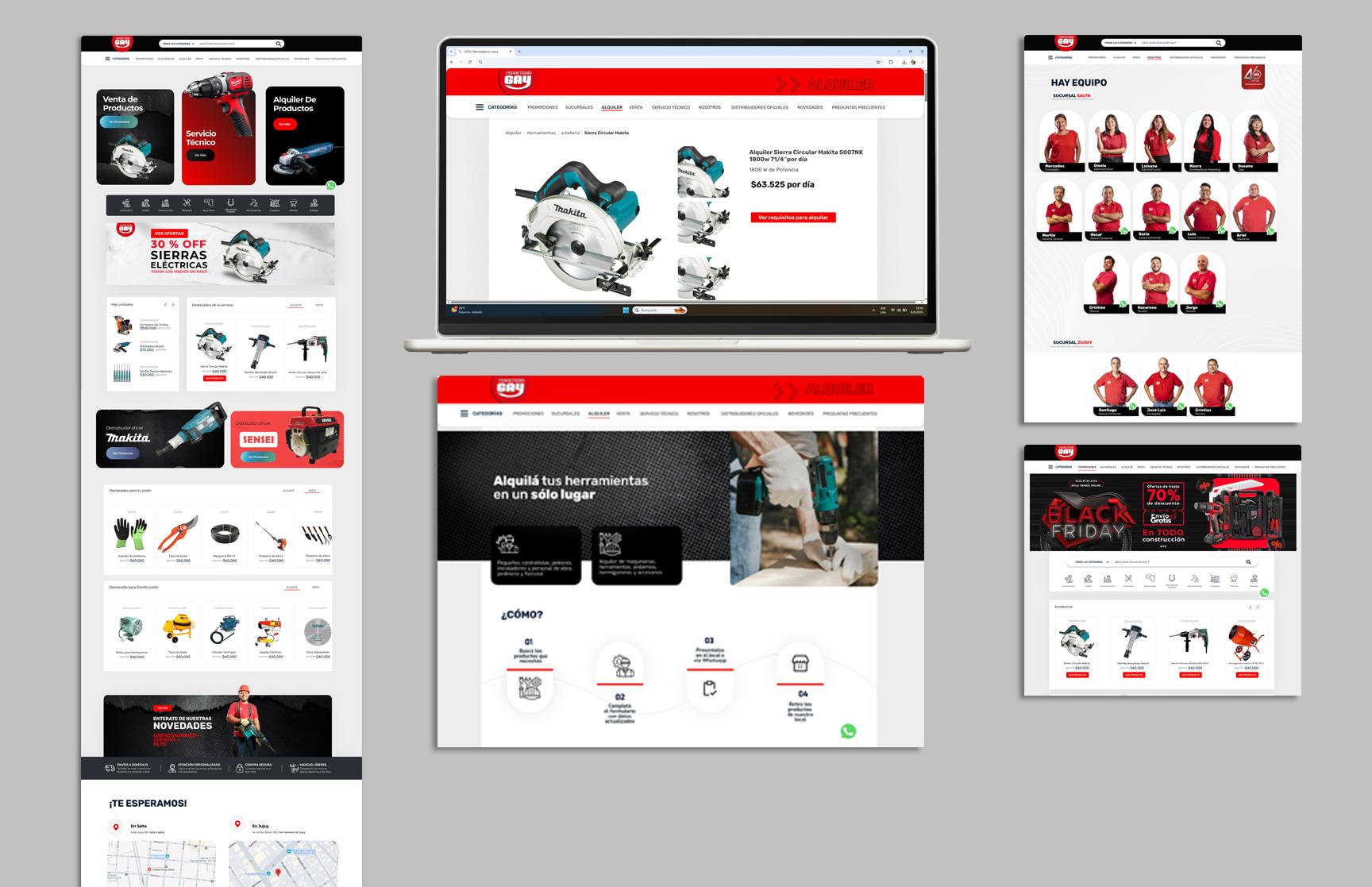 Ferreteria Gay mock background